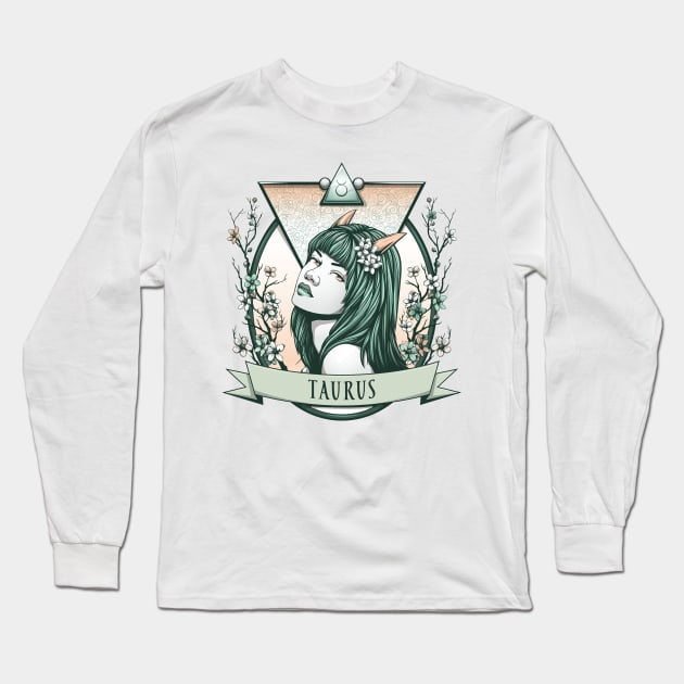 Taurus Long Sleeve T-Shirt by redappletees